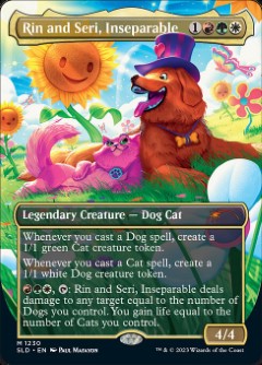Rin and Seri, Inseparable Secret Lair Drop - Binder Experience Art